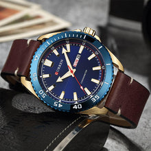 Load image into Gallery viewer, CURREN Luxury watch men Leather Quartz Wrist Watches