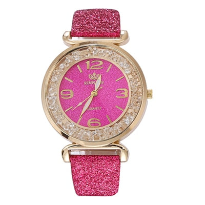 Fashion Women Watches Luxury Crystal Rhinestone Stainless