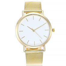 Load image into Gallery viewer, Vansvar Gold Sliver Mesh Stainless Steel Watches Women Top Brand Luxury Casual Clock Ladies Wrist Watch
