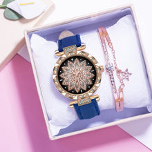 Load image into Gallery viewer, Fashion Leather Strap Watch Women Quartz Watch Romantic Starry
