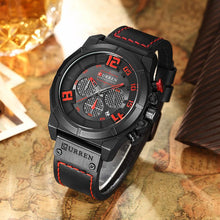 Load image into Gallery viewer, CURREN Quartz watches Men Leather Wrist Watch
