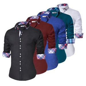 Men's Casual Shirt Slim Fit Men's Casual Button Down
