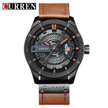 Load image into Gallery viewer, CURREN watch men Leather Quartz Wrist Watches
