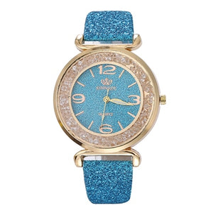 Fashion Women Watches Luxury Crystal Rhinestone Stainless