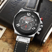Load image into Gallery viewer, CURREN Quartz watches Men Leather Wrist Watch
