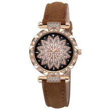 Load image into Gallery viewer, Fashion Leather Strap Watch Women Quartz Watch Romantic Starry
