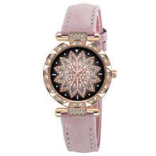 Load image into Gallery viewer, Fashion Leather Strap Watch Women Quartz Watch Romantic Starry
